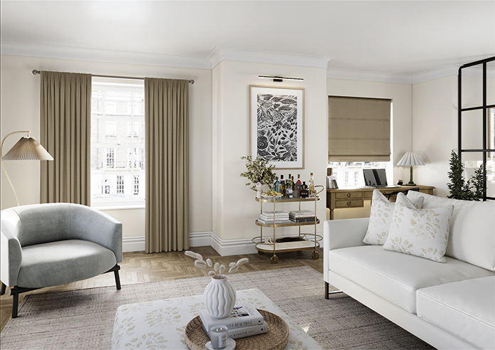 Devonshire, Biscuit - Made to Measure Curtains - Image 7